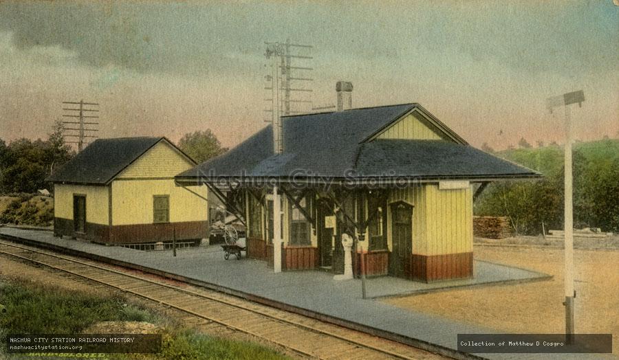 Postcard: Massachusetts Central Depot, Jefferson, Massachusetts